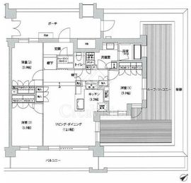 文京グリーンコートテラス 511 間取り図