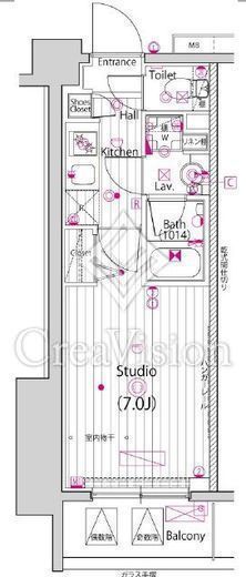 ガーラ・プライム横濱関内 4階 間取り図