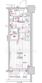 ガーラ・プライム横濱関内 7階 間取り図