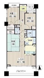 プラウド横濱鶴見 6階 間取り図