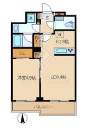 グランドメゾン中野新橋 9階 間取り図