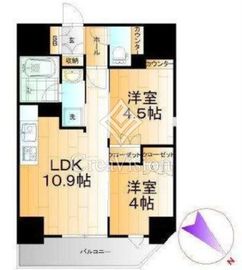 オープンレジデンシア日暮里ステーションフロント 8階 間取り図