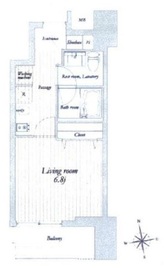 ウェルスクエア神保町 403 間取り図