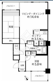 グリーンパーク横須賀中央 5階 間取り図