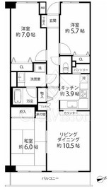 T’s garden横浜岸根公園 208 間取り図