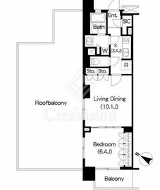 Ｂｒｉｌｌｉａ　ｉｓｔ　三軒茶屋　ブラッサムテラス 501 間取り図
