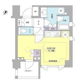 リヴェール赤坂 602 間取り図
