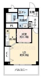 秀和恵比寿レジデンス 6階 間取り図