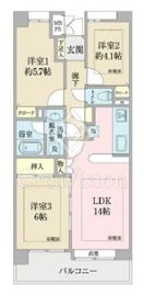 イトーピア南砂町マンション 5階 間取り図