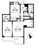 ガーデンフォート目黒 3階 間取り図