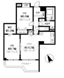 ガーデンフォート目黒 3階 間取り図