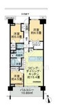 プラウド世田谷砧ガーデンテラス 4階 間取り図