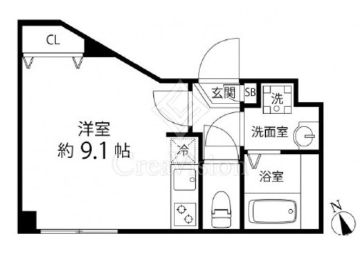 プレール・ドゥーク成増 1階 間取り図