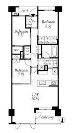ザ・レジデンス小杉陣屋町 2階 間取り図