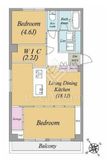 ライオンズマンション西麻布第2 2階 間取り図