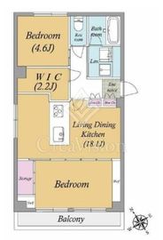ライオンズマンション西麻布第2 2階 間取り図