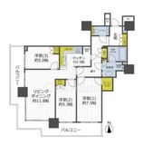 ベイクレストタワー 13階 間取り図