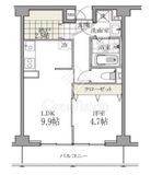 白金台マンション 6階 間取り図