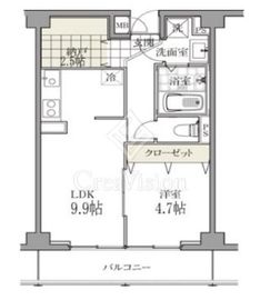 白金台マンション 6階 間取り図