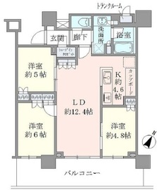 ブリリア有明シティタワー 29階 間取り図