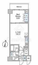 ロイジェント潮見 411 間取り図