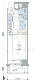 リヴシティ新御徒町 9階 間取り図