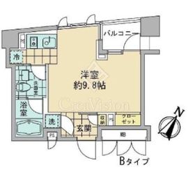 AZ日本橋人形町 502 間取り図