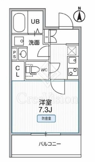 THE PALMS MUSE 新江古田 104 間取り図