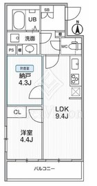 THE PALMS MUSE 新江古田 105 間取り図