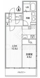 THE PALMS MUSE 新江古田 201 間取り図