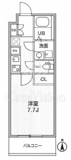 THE PALMS MUSE 新江古田 202 間取り図