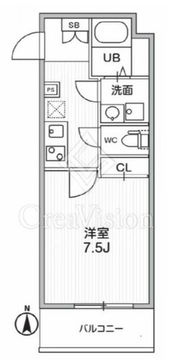 THE PALMS MUSE 新江古田 203 間取り図