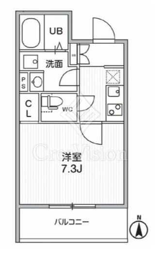 THE PALMS MUSE 新江古田 204 間取り図