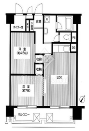 モンテベルデ築地 10階 間取り図
