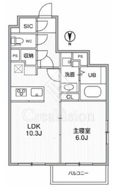 THE PALMS MUSE 新江古田 206 間取り図