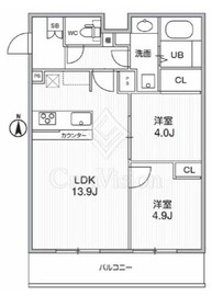 THE PALMS MUSE 新江古田 302 間取り図