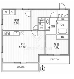 THE PALMS MUSE 新江古田 403 間取り図