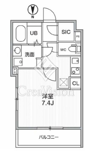 THE PALMS MUSE 新江古田 405 間取り図