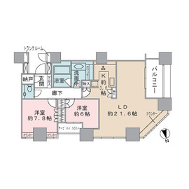ザ・センター東京 22階 間取り図