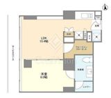 フロンティアレジデンスザタワー品川 1108 間取り図