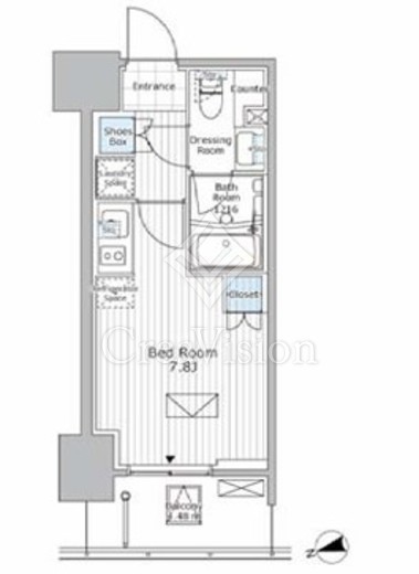 パークアクシス市川 215 間取り図