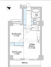 アーバンシティ音羽 601 間取り図