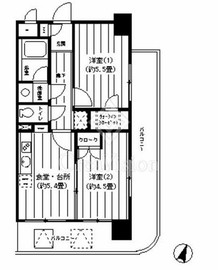 ヴィラコート横浜 702 間取り図