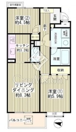 フラット浜田山 2203 間取り図