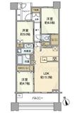 プラウドシティ日吉レジデンスⅠ 13階 間取り図