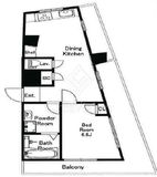 東洋代々木上原コーポ 5階 間取り図