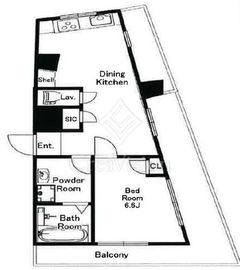 東洋代々木上原コーポ 5階 間取り図