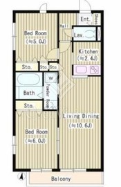 ミラージュビュー荻窪 205 間取り図
