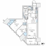 グランドシティタワー月島 17階 間取り図