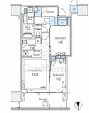 グランドシティタワー月島 24階 間取り図